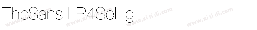 TheSans LP4SeLig字体转换